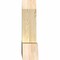 Ekena Millwork Portland Rough Sawn Timber Gable Bracket, Douglas Fir, 36"W x 24"H x 6"D x 6"F, 16/12 Pitch GBW036X24X0606POR00RDF - alternate 2